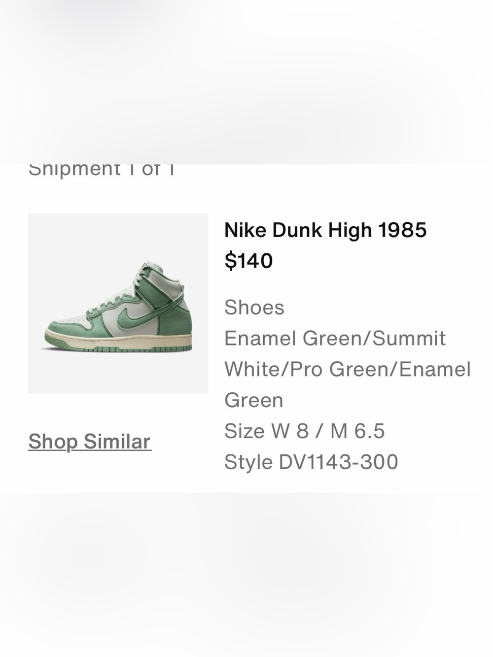 Nike Dunk High - Enamel Green & Summit White